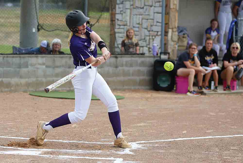 Lily Read hit a home run in the first inning against Brookeland. Read hit another home run in her very next at bat in the third inning. BECKI BYRD | TCB