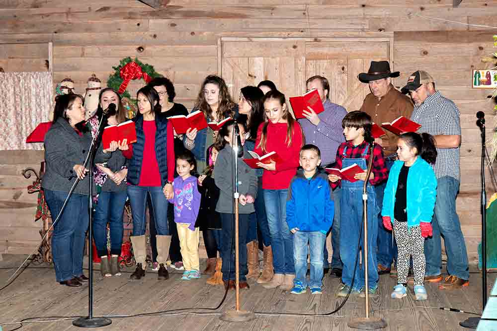 Heritage Village is decorated for Christmas, and ready for folks to come on Saturday for the annual Twilight Tour, which will include music and a church service in the Cherokee Church. FILE PHOTO BY CHRIS EDWARDS