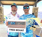 Director Jay Don Reeve (left) and James Raines, first place winner at the 11th Annual Crappiefest this past weekend at Lake Fork. Photo by Luke Clayton